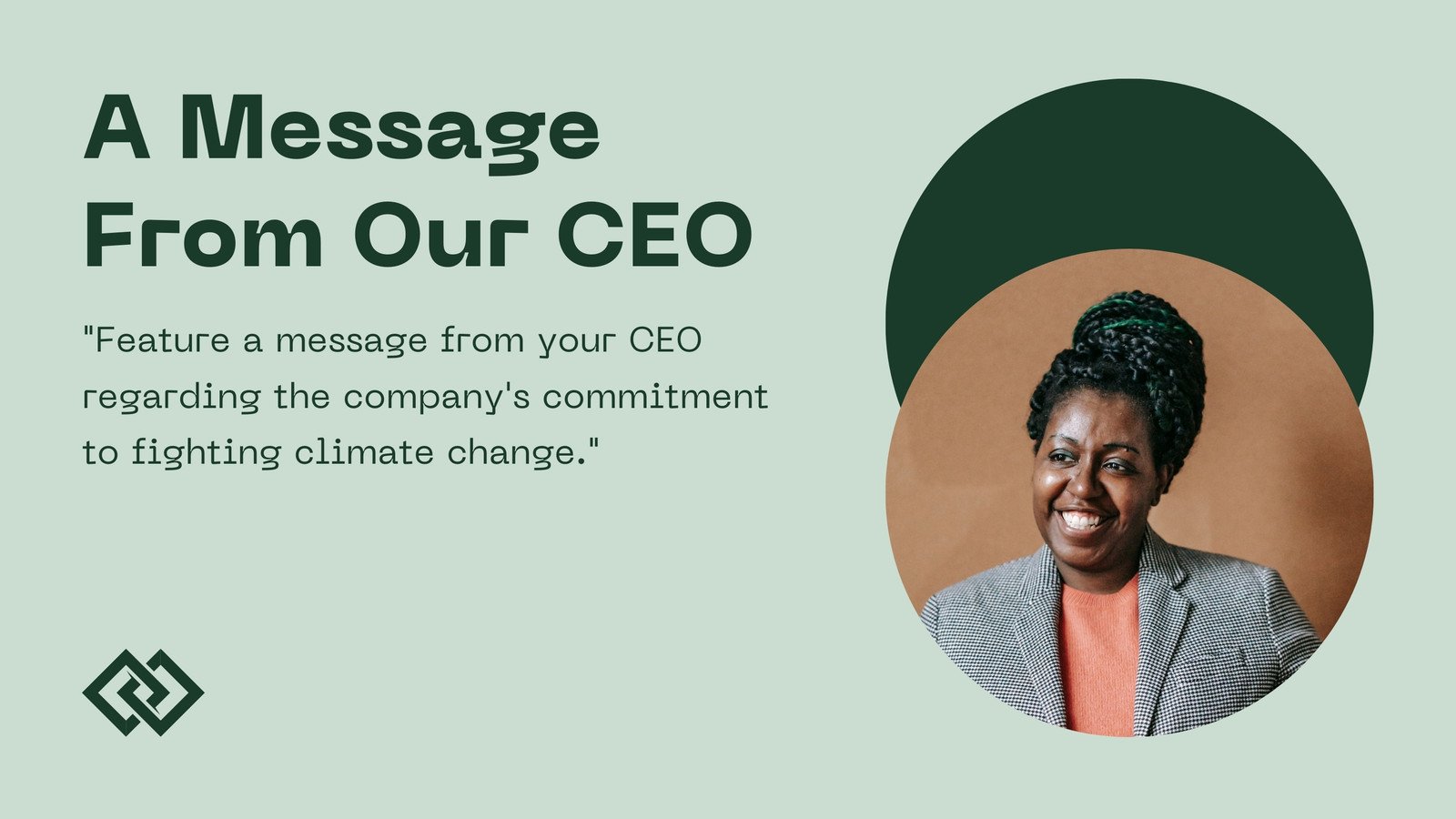 Green Clean and Corporate Business Fighting Climate Change Twitter Post