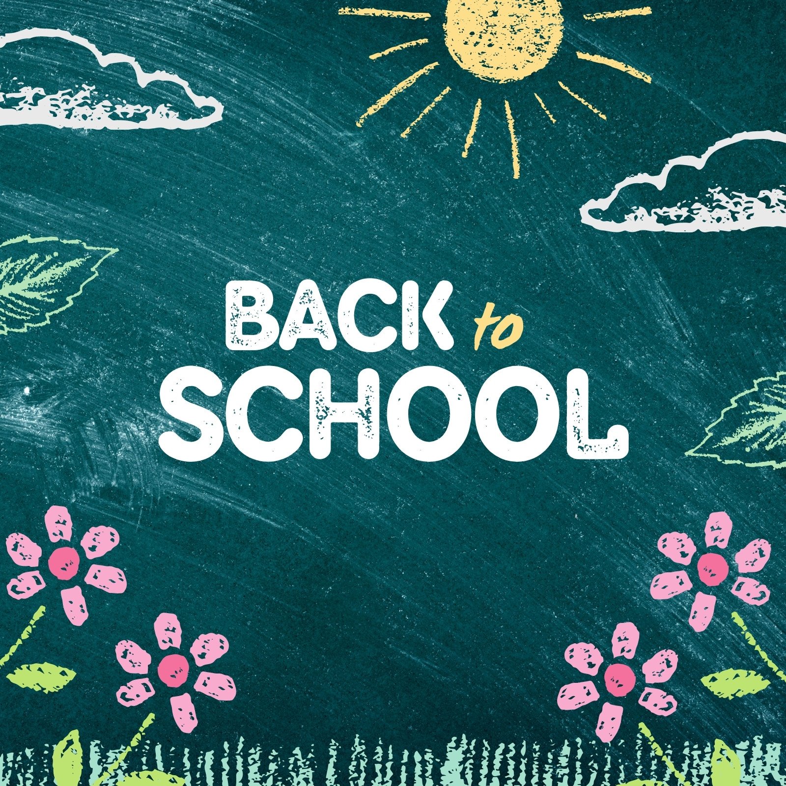 Green Chalkboard Back To School Classroom Announcement Instagram Post
