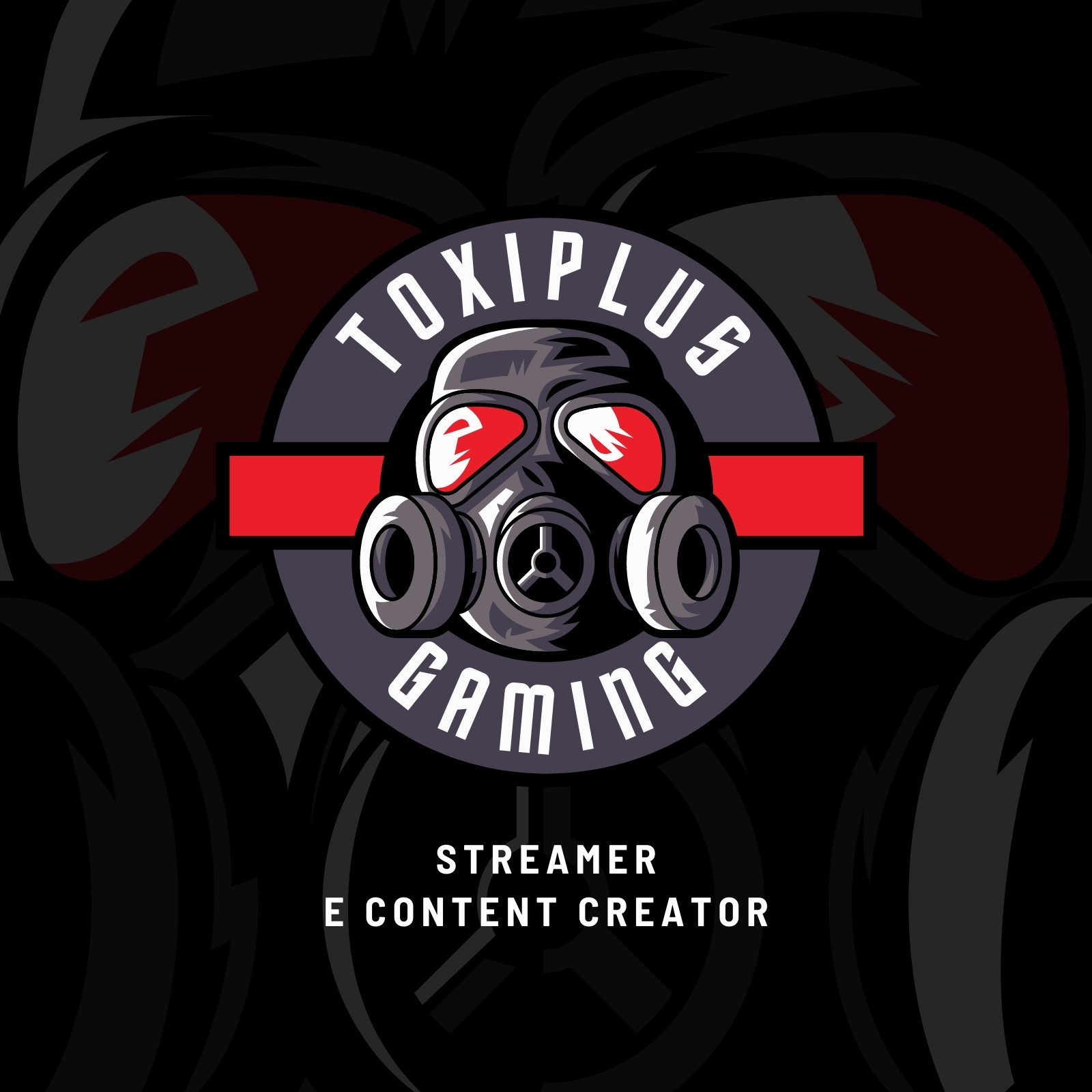 Logo Badge Gaming Nero e Rosso Logo Badge Gaming Nero e Rosso