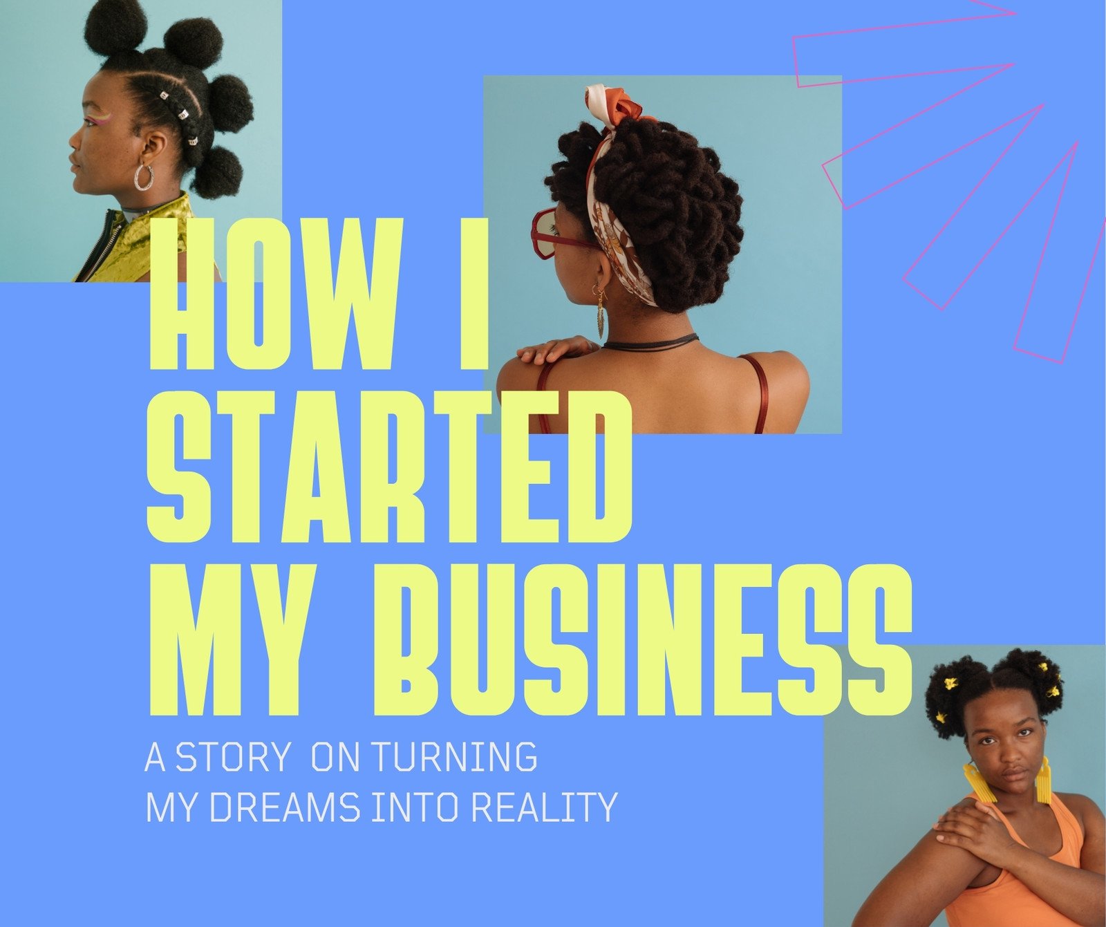 Blue Big Bold Quotes International Women's Day Affirmations Facebook Post