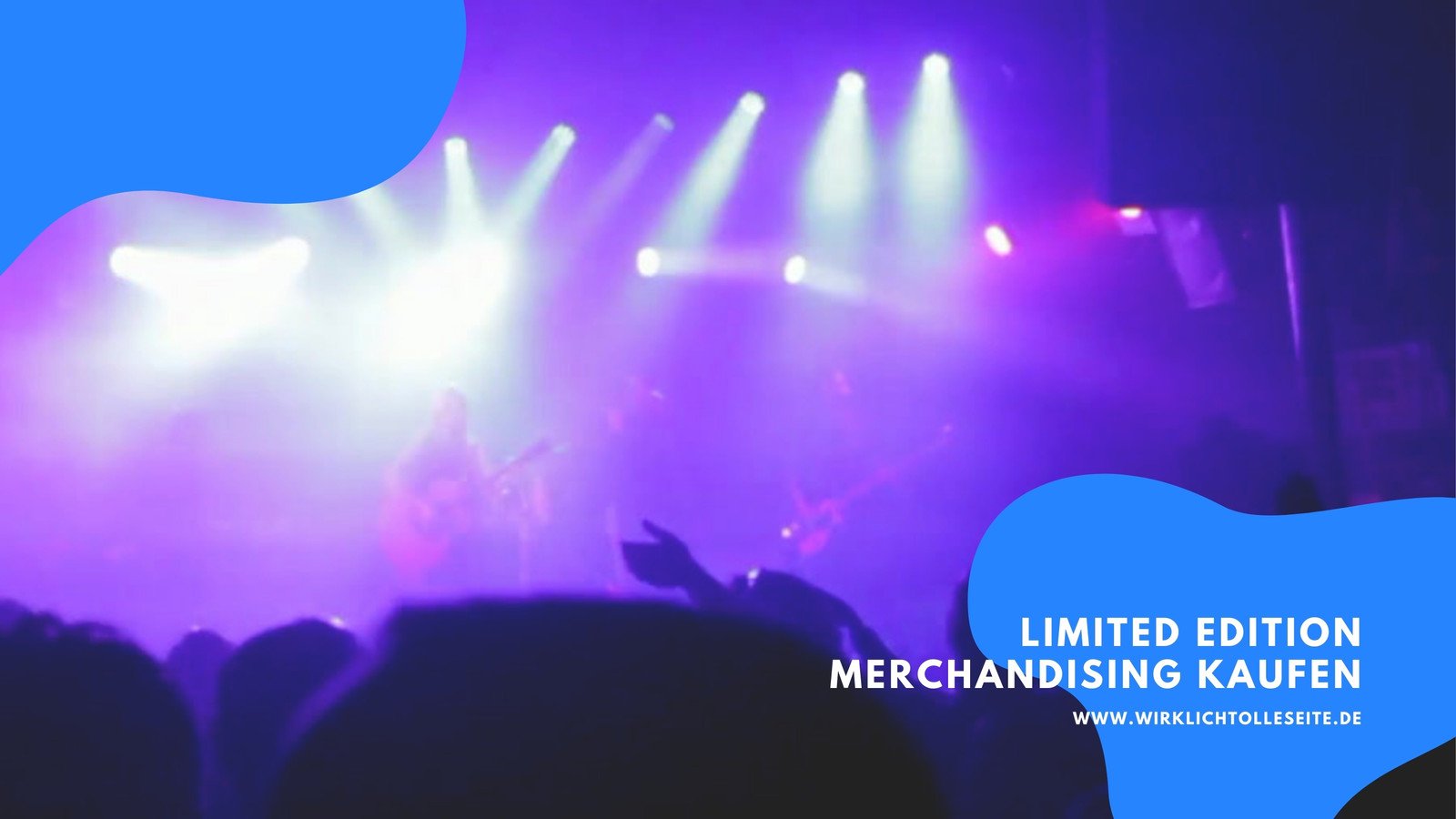 Blau und Weiß Band Musik YouTube-Video-Outro