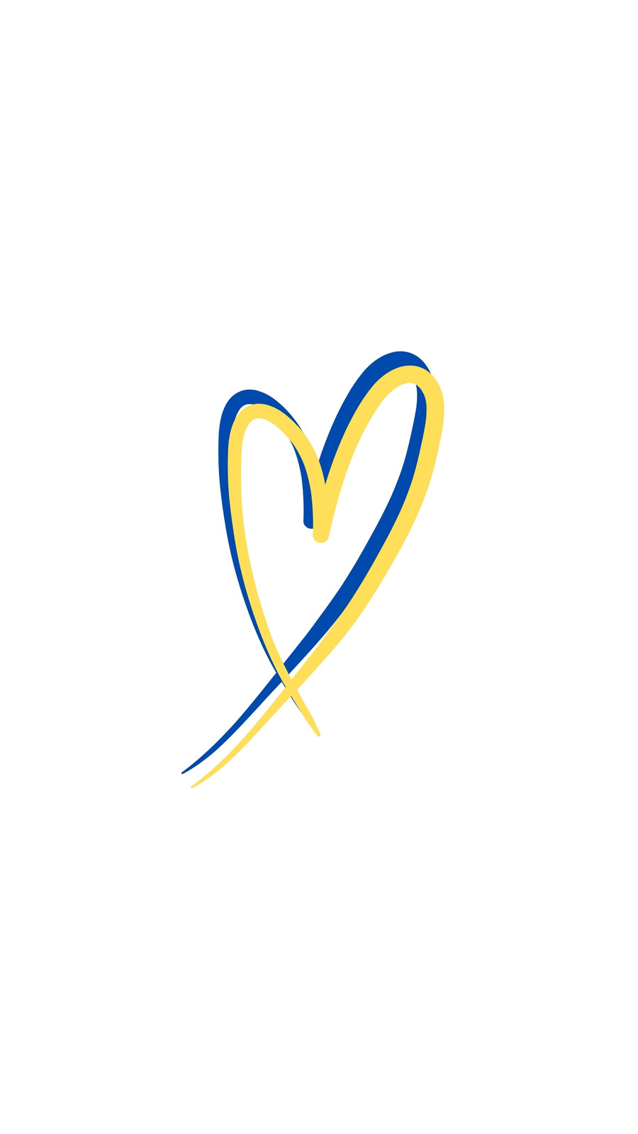 Blue Yellow Ukraine Support We Stand With Ukraine Help for Ukraine Instagram Story