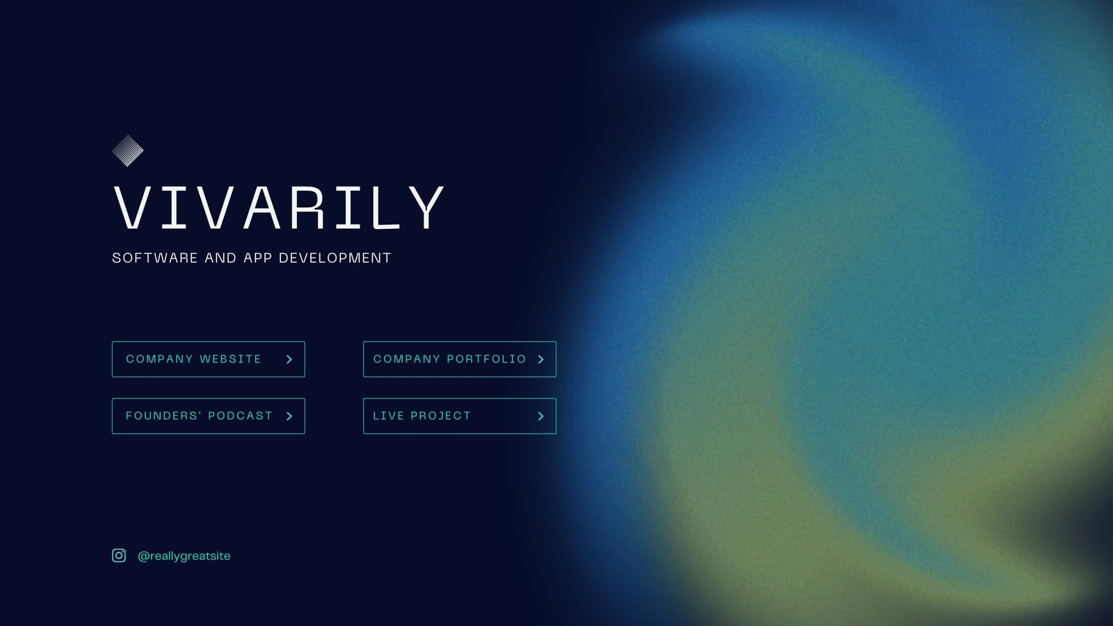 Dark Blue and Green Bold Tech Software Development Business Website Dark Blue and Green Bold Tech Software Development Business Website