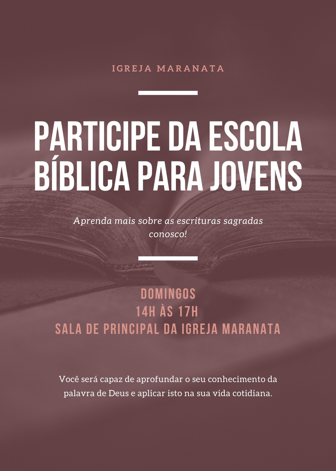 Panfleto Igreja Foto Aniversário Marrom Panfleto Igreja Foto Aniversário Marrom
