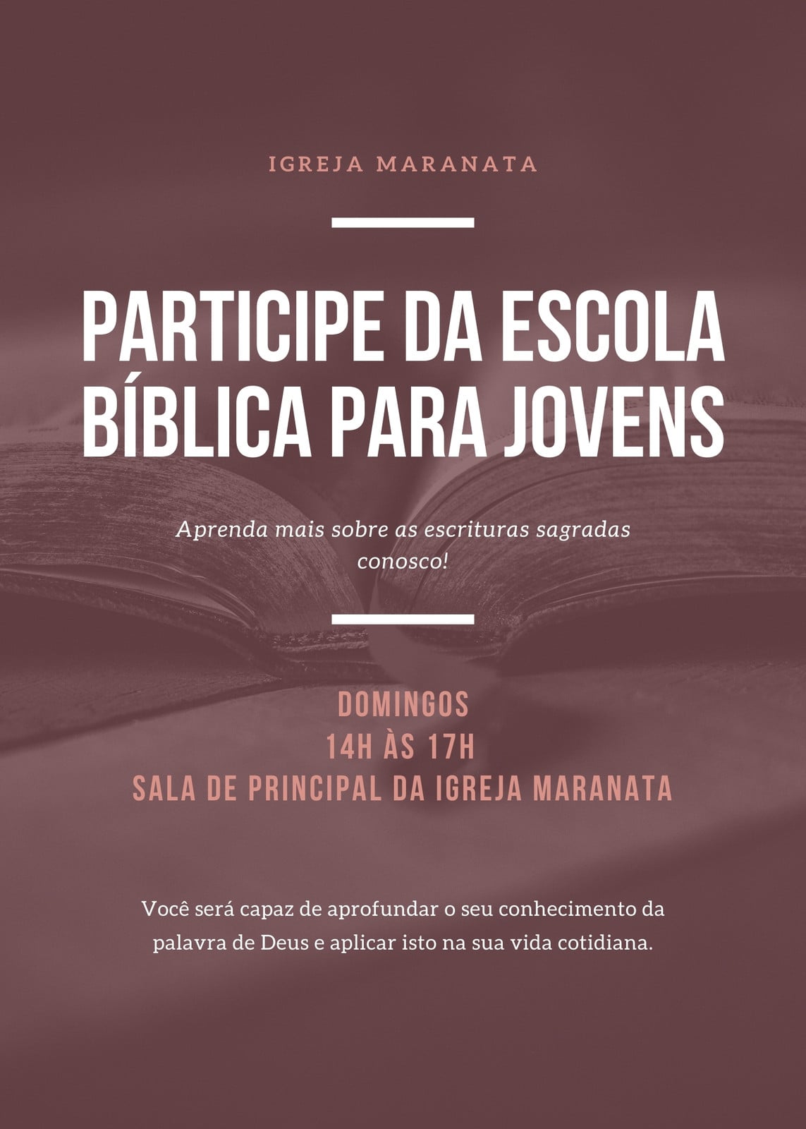 Panfleto Igreja Foto Aniversário Marrom Panfleto Igreja Foto Aniversário Marrom