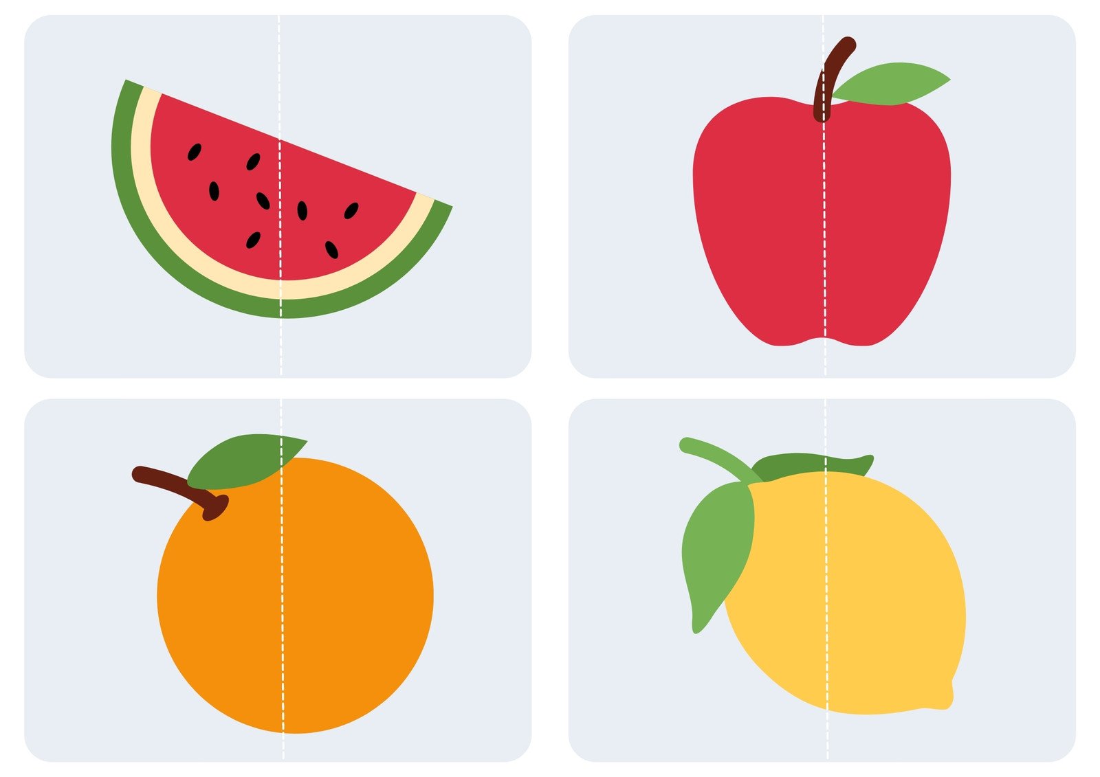 Fruit Match Flashcards