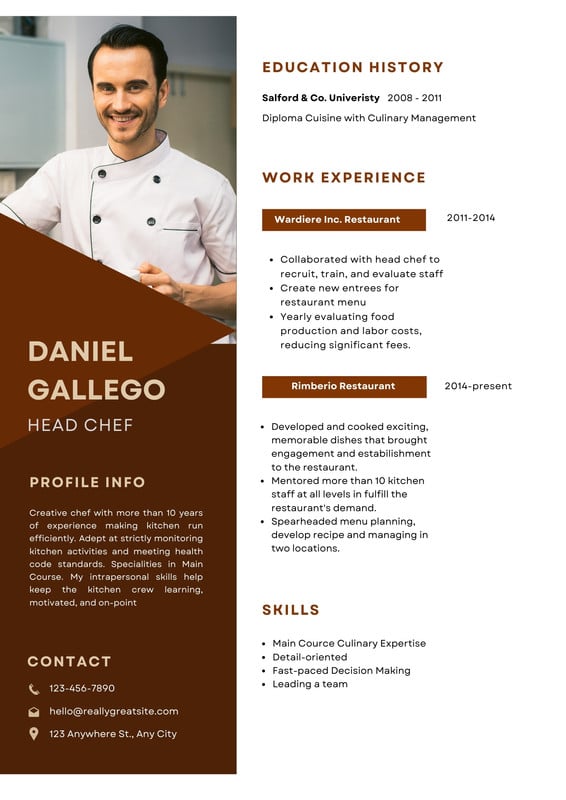 Free and customizable chef templates