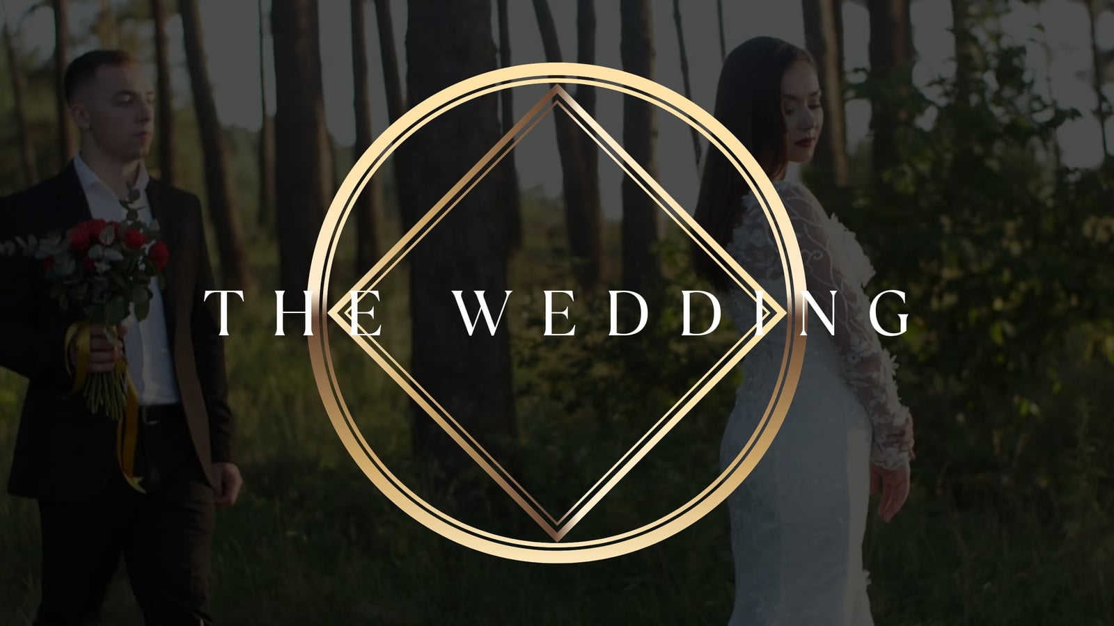 Gold and Black Luxury Minimalist Wedding Invitation Video Gold and Black Luxury Minimalist Wedding Invitation Video