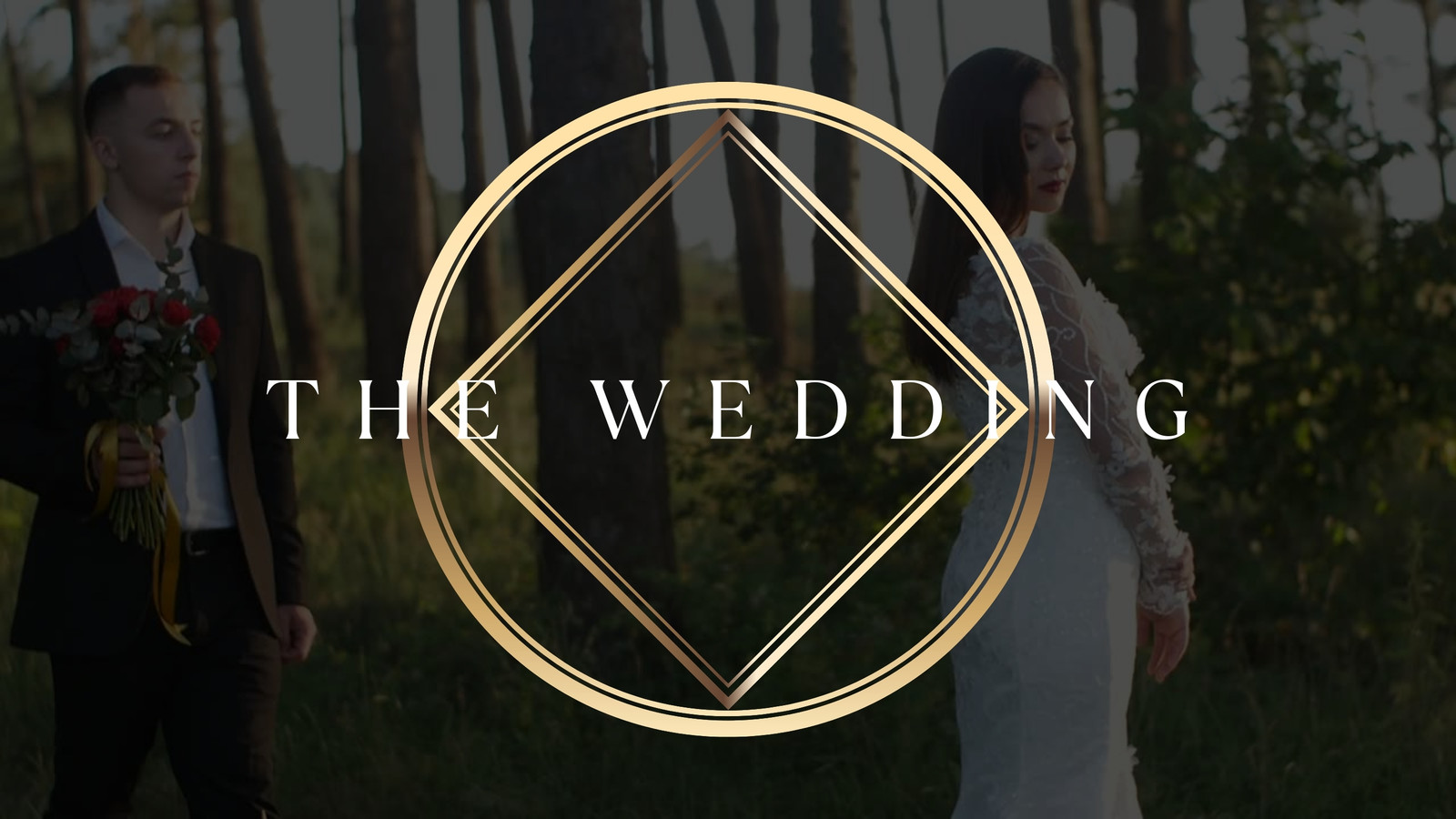 Gold and Black Luxury Minimalist Wedding Invitation Video Gold and Black Luxury Minimalist Wedding Invitation Video
