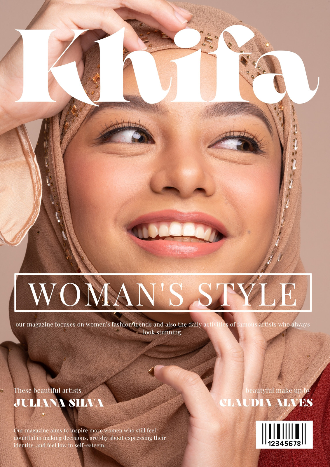 Brown Modern Woman Fashion Magazine Covers