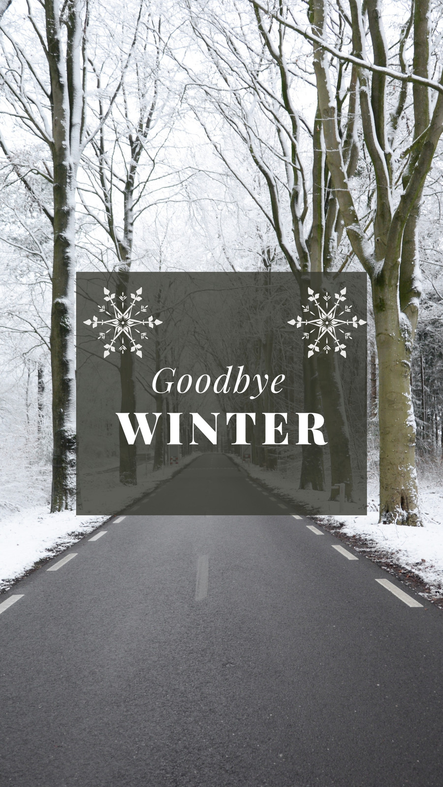 Goodbye winter (Instagram Story)