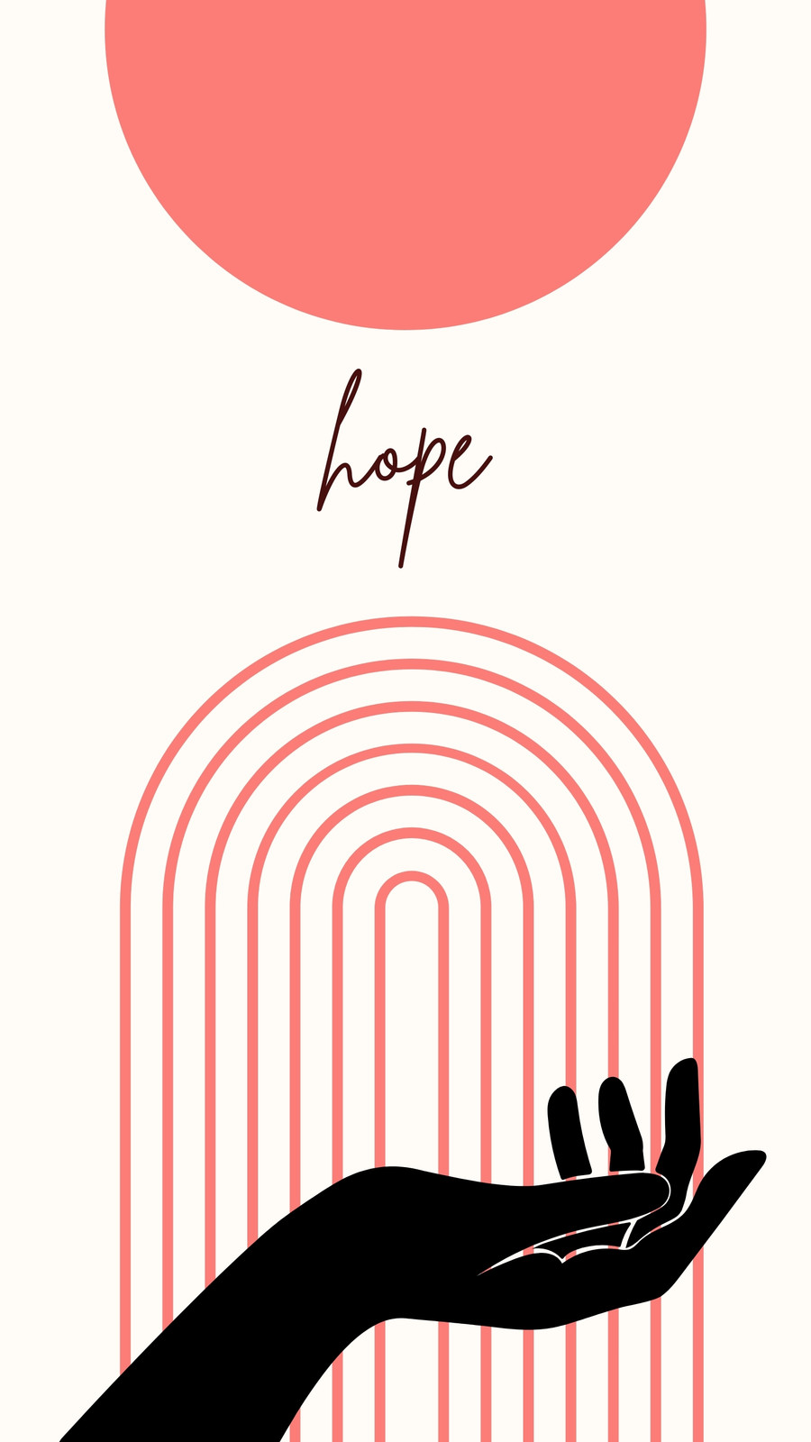 Help Support Motivational  Hand Instagram Story Template 