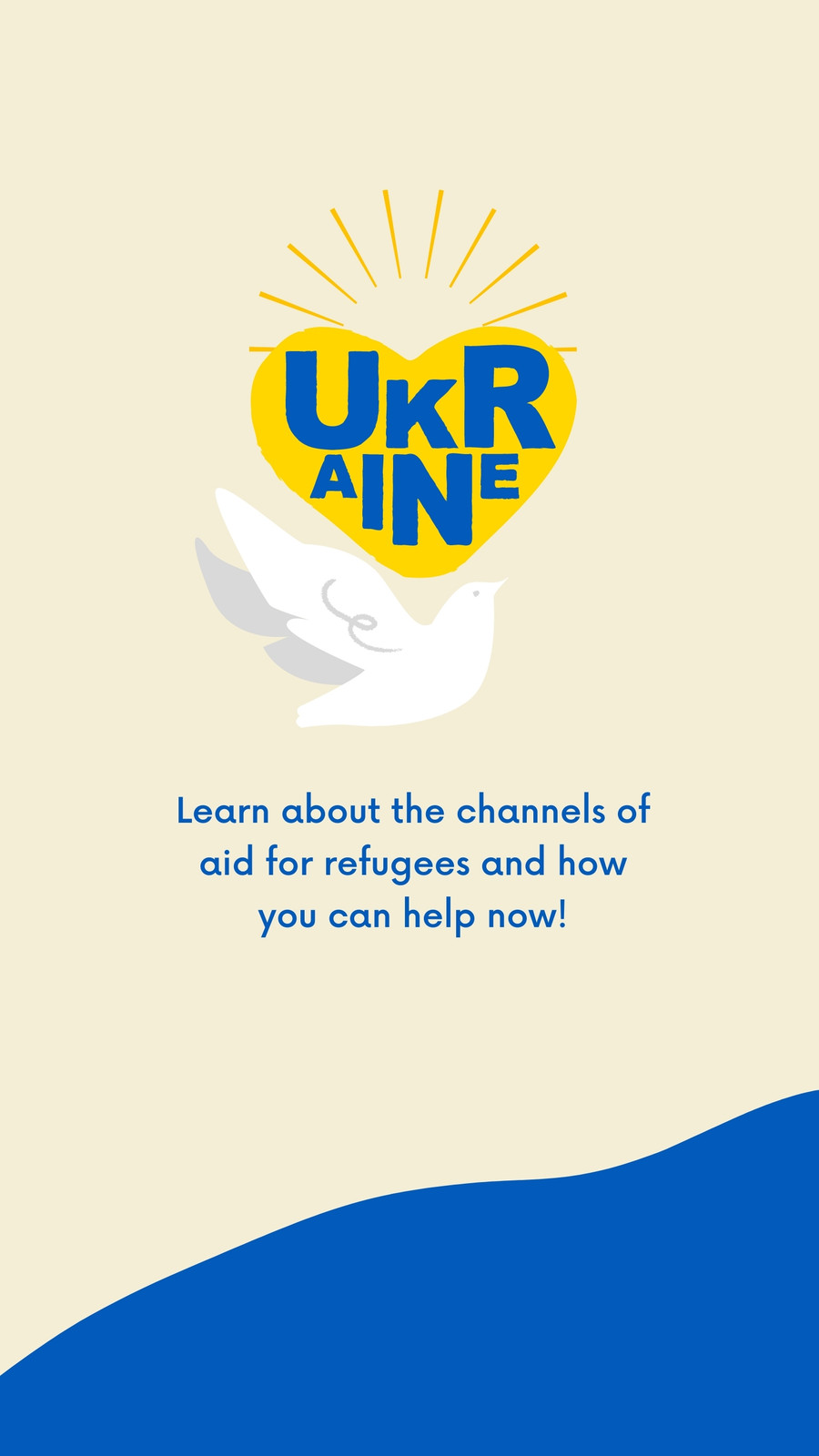 Help Ukraine Yellow Instagram Story Creators for Peace
