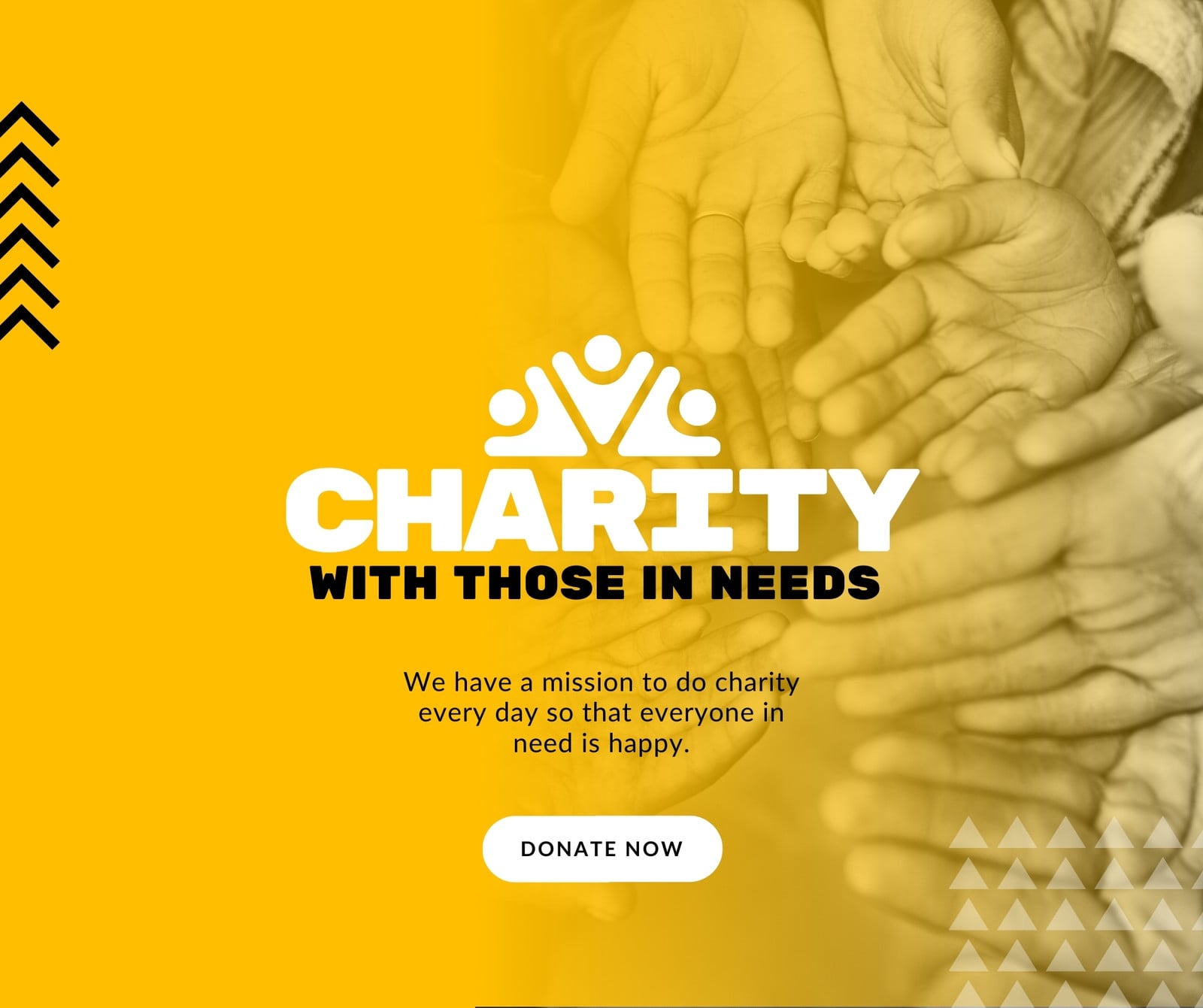 Yellow Charity Facebook Post