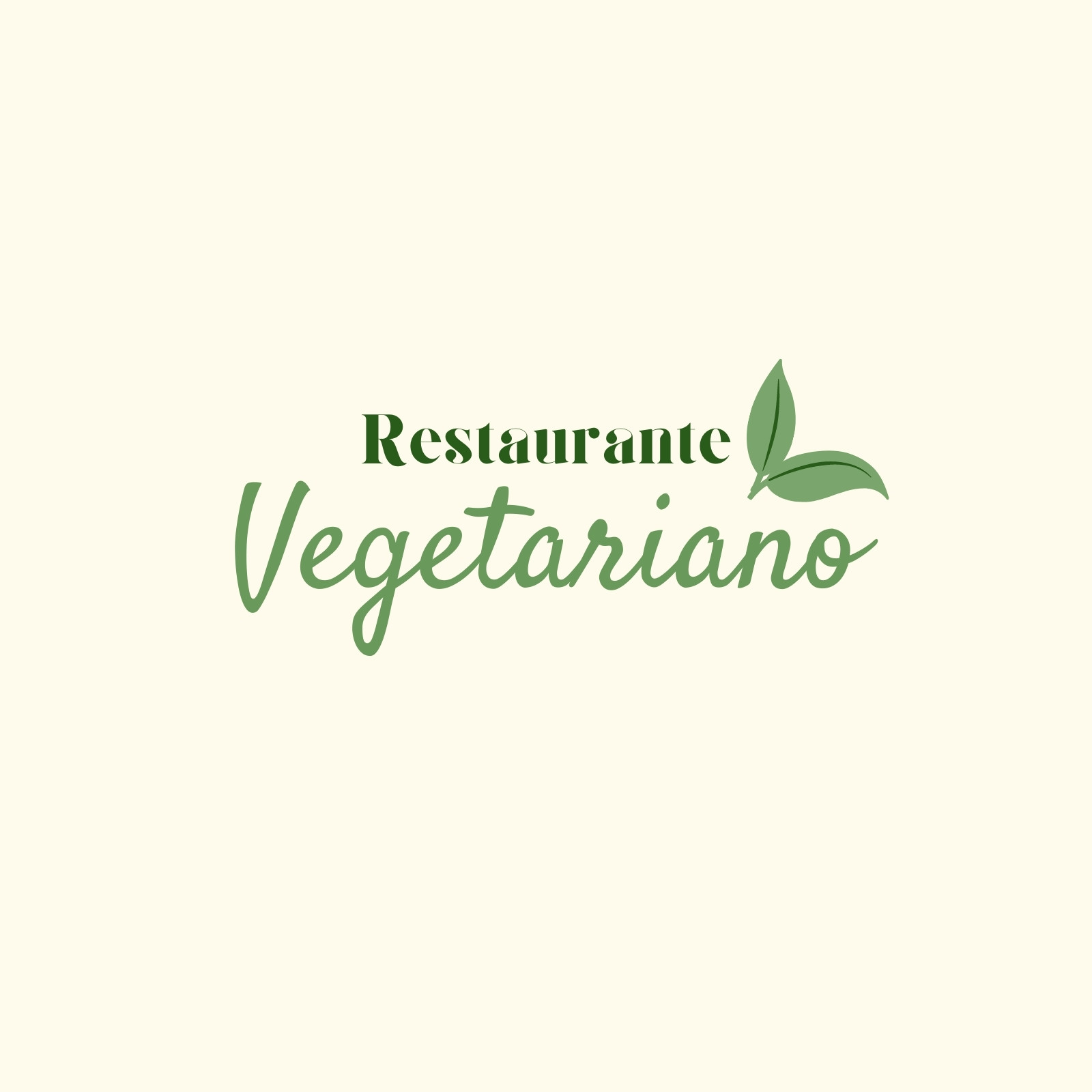 Logo Restaurante vegetariano Natural Verde