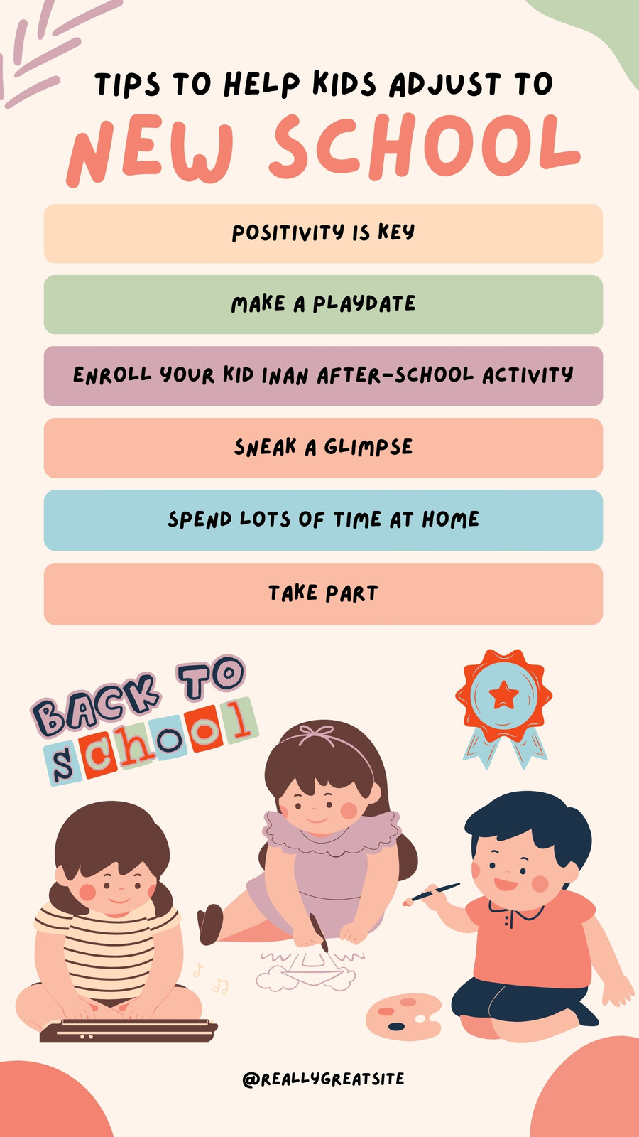 Colorful Help Kids Adjust to New School List Your Story