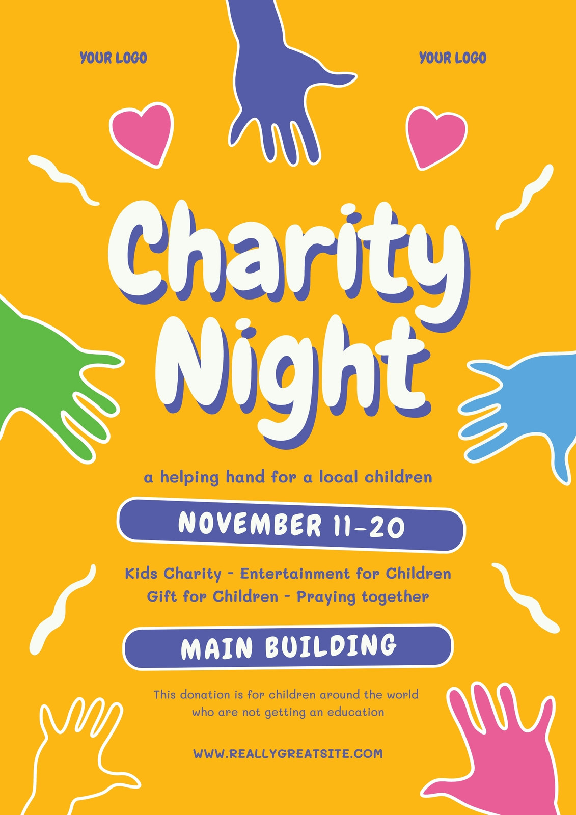 Charity Night Event Flyer