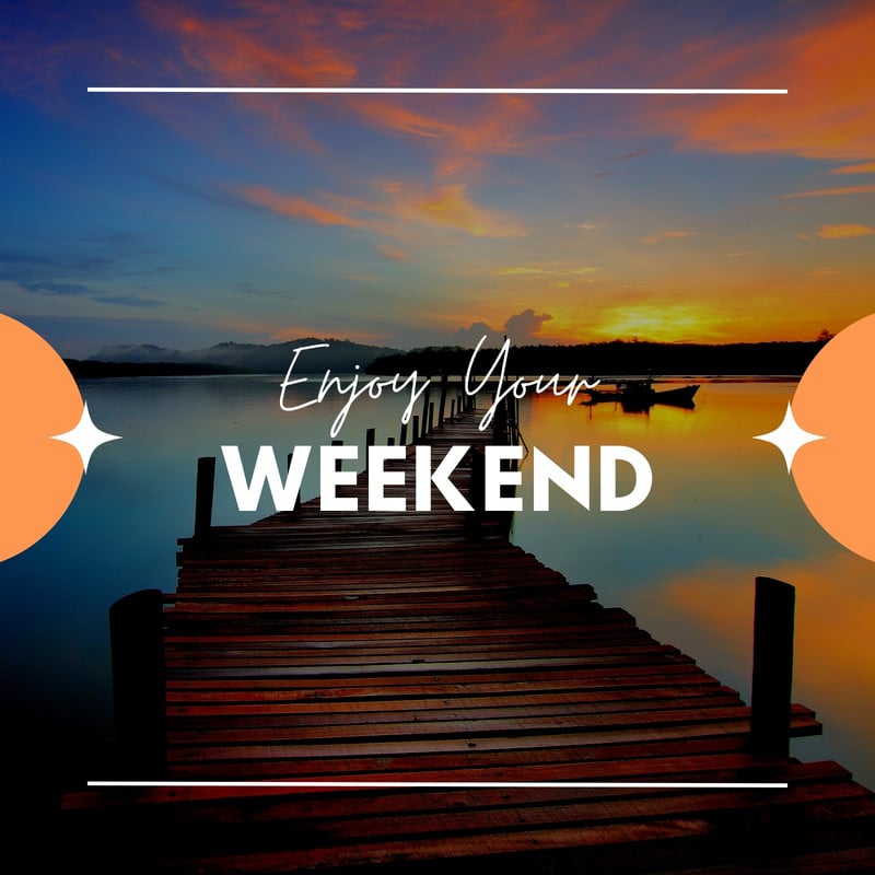 Simple Weekend Free and customizable long weekend templates