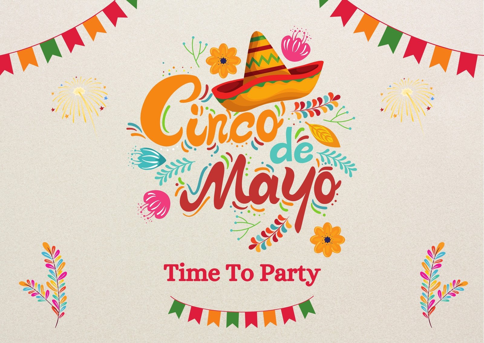 Cinco De Mayo (Card (Landscape))