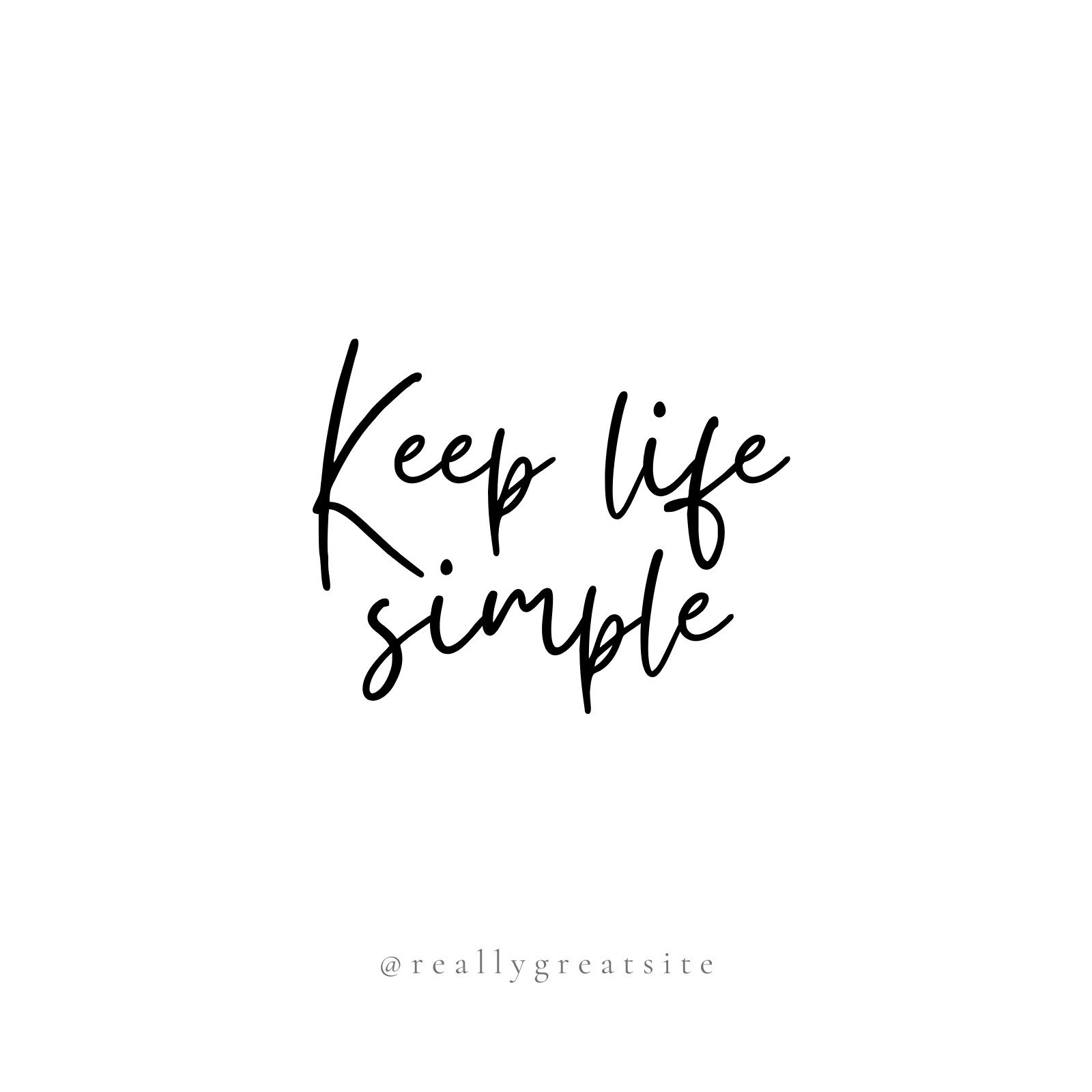 Black Modern Handwritten Motivation Quote Social Media