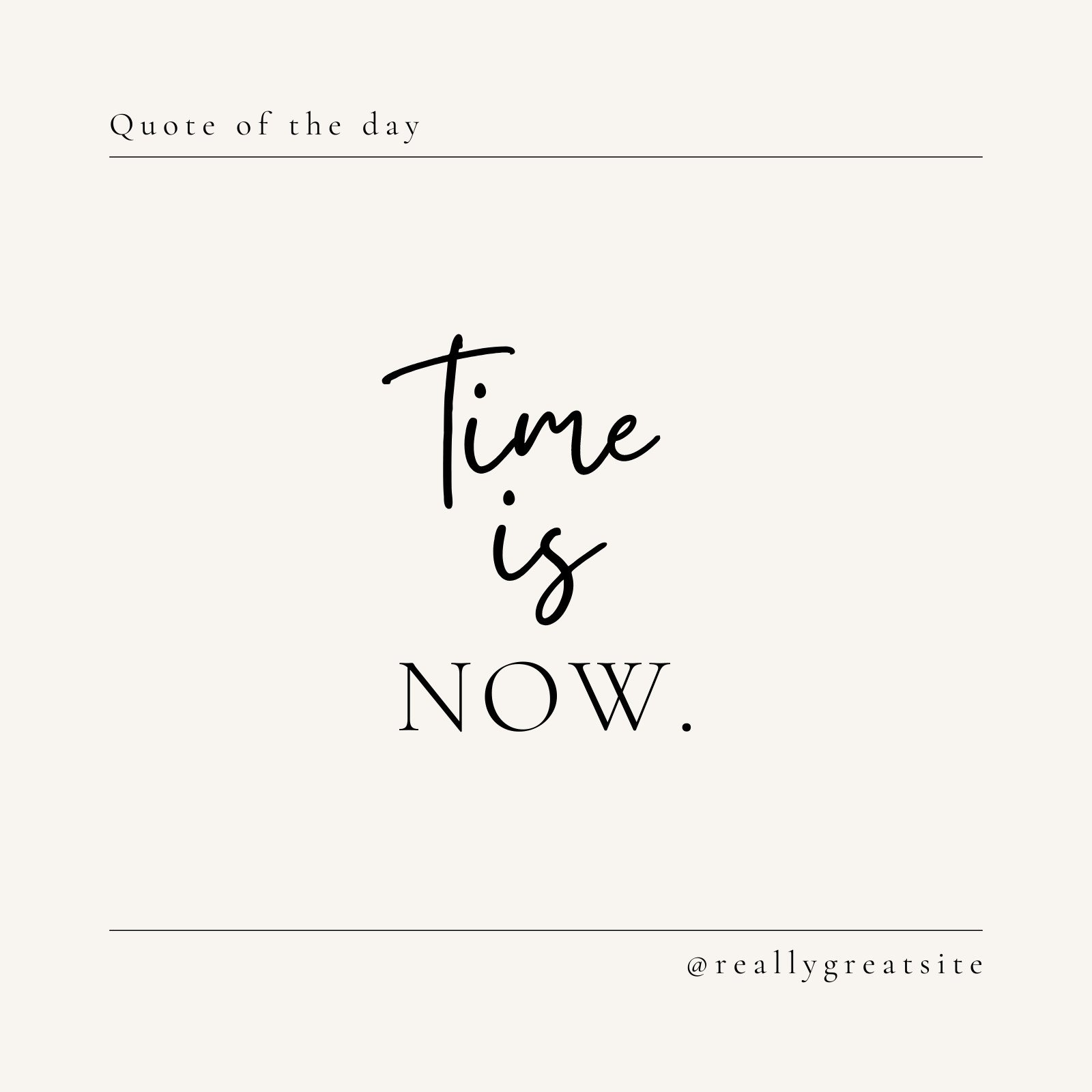 Black Modern Free Simple Handwritten Motivational Quote Social Media