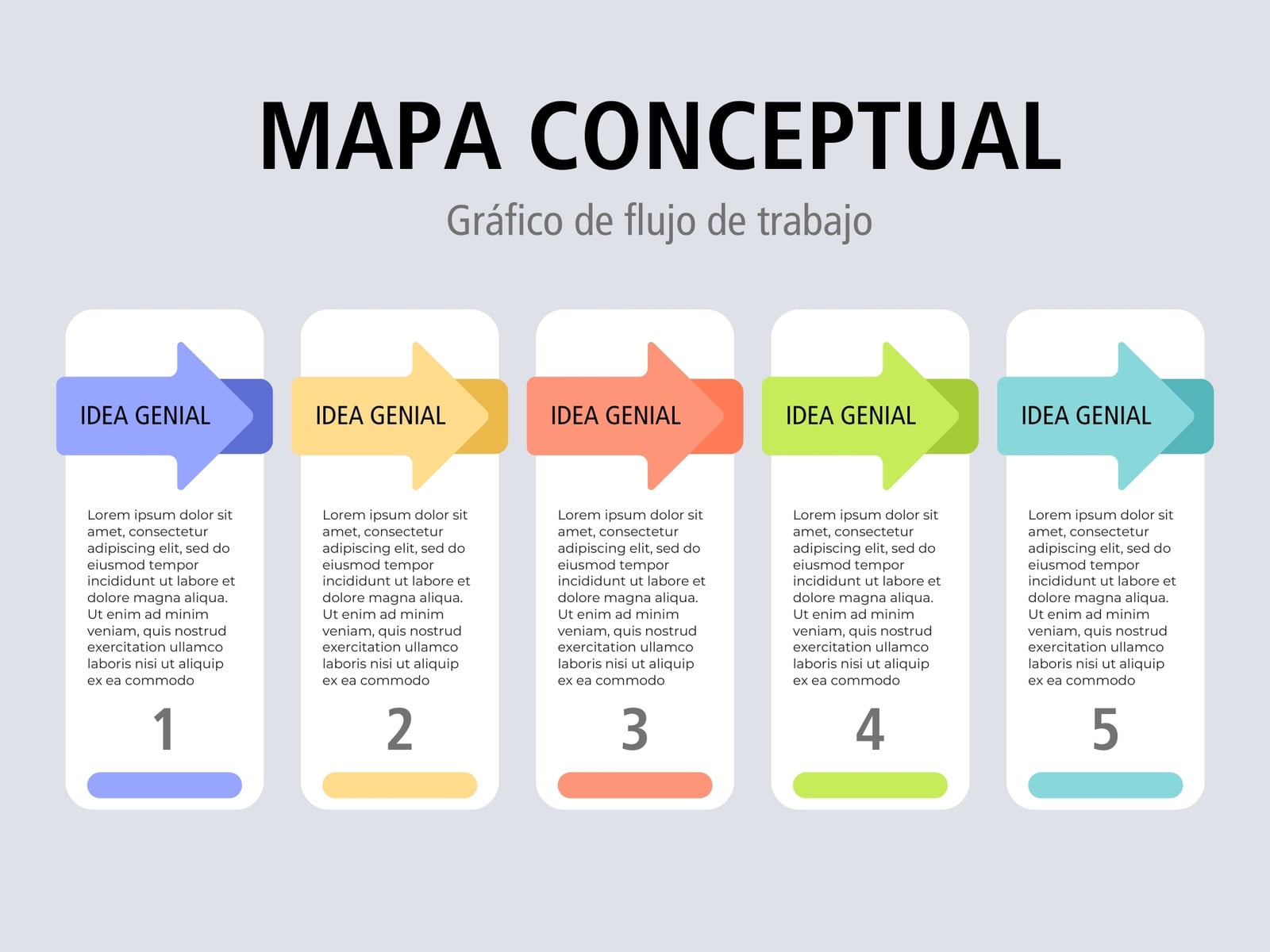 Gráfico de Flujo de Trabajo Diagrama de Procesos Pasos a Seguir Moderno Multicolor