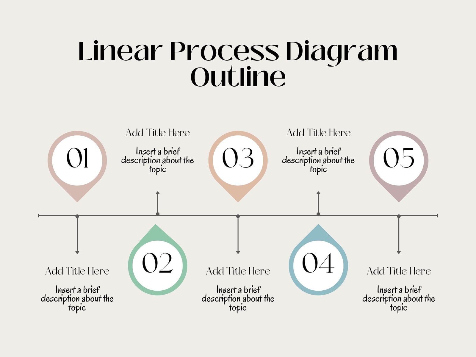 Colorful Minimal Process Step Flowchart Cycle Diagram