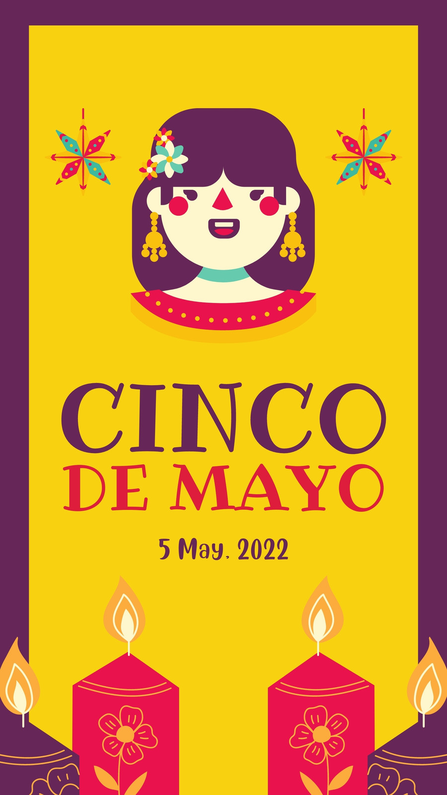 Colorful Illustrated Cinco De Mayo Instagram Story