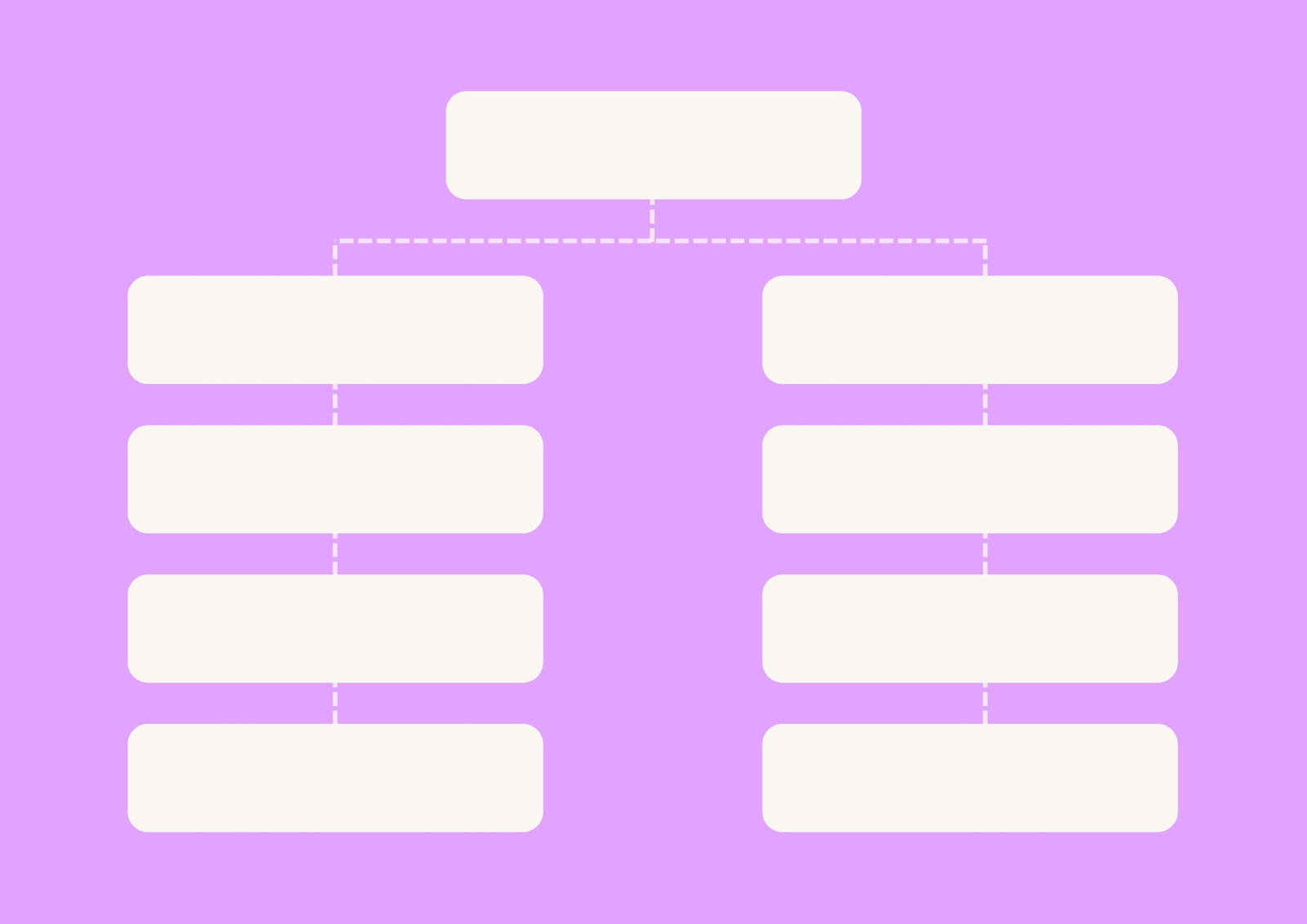 Purple Company Structure Organization Graphic Organizer