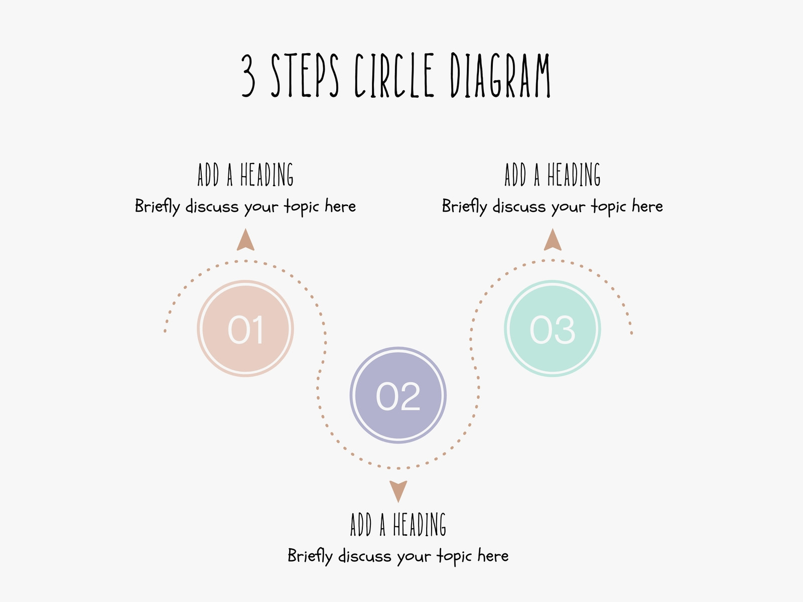 Colorful Three Steps Flowchart Diagram