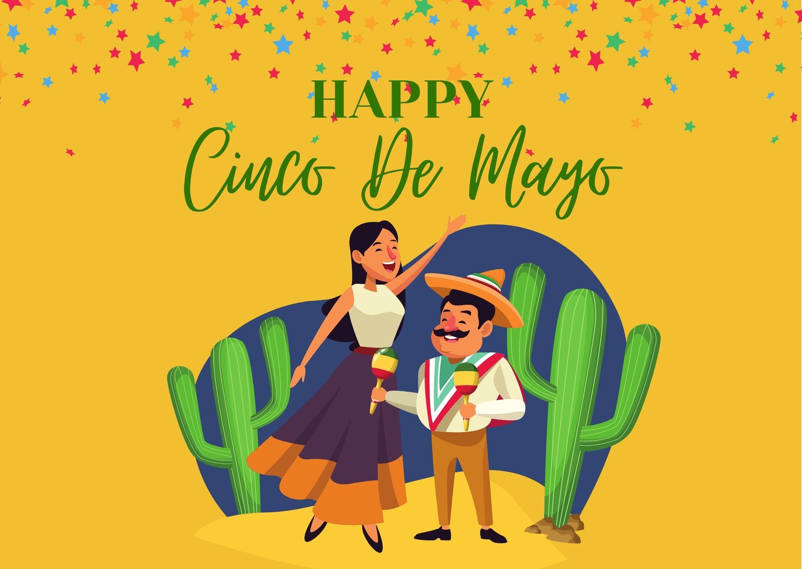 Cinco De Mayo (Card (Landscape))