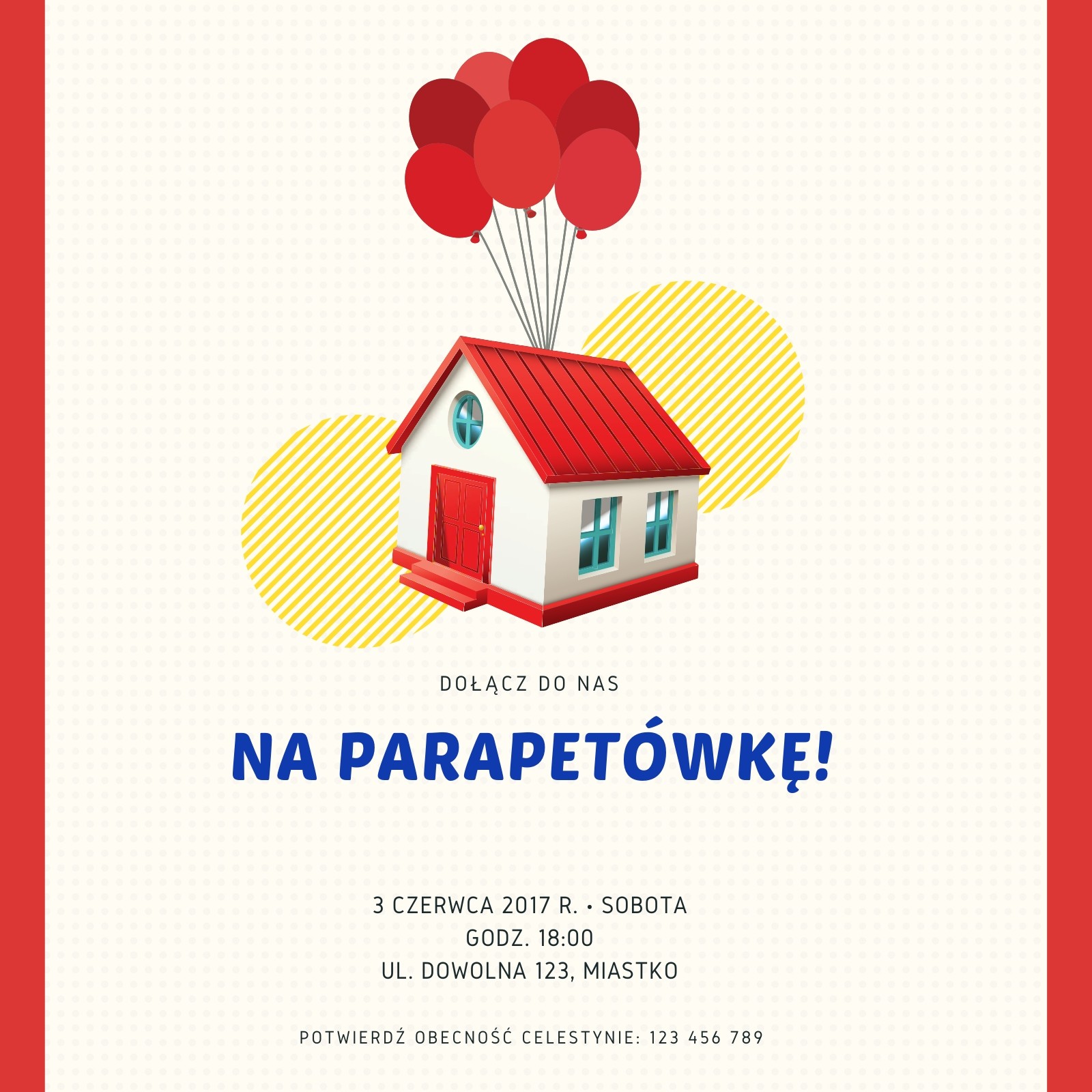 Parapetówka Zaproszenie Parapetówka Zaproszenie