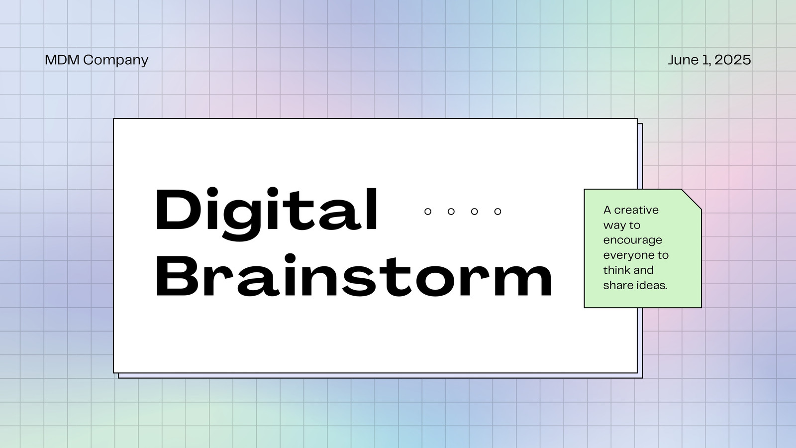 Memphis Digital Brainstorm Presentation Memphis Digital Brainstorm Presentation