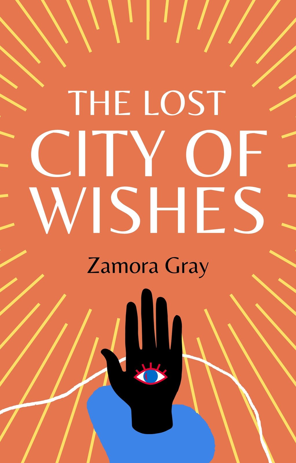 Orange, Yellow and Blue Bold and Bright Mystic Hand Illustration Memoir Wattpad Book Cover