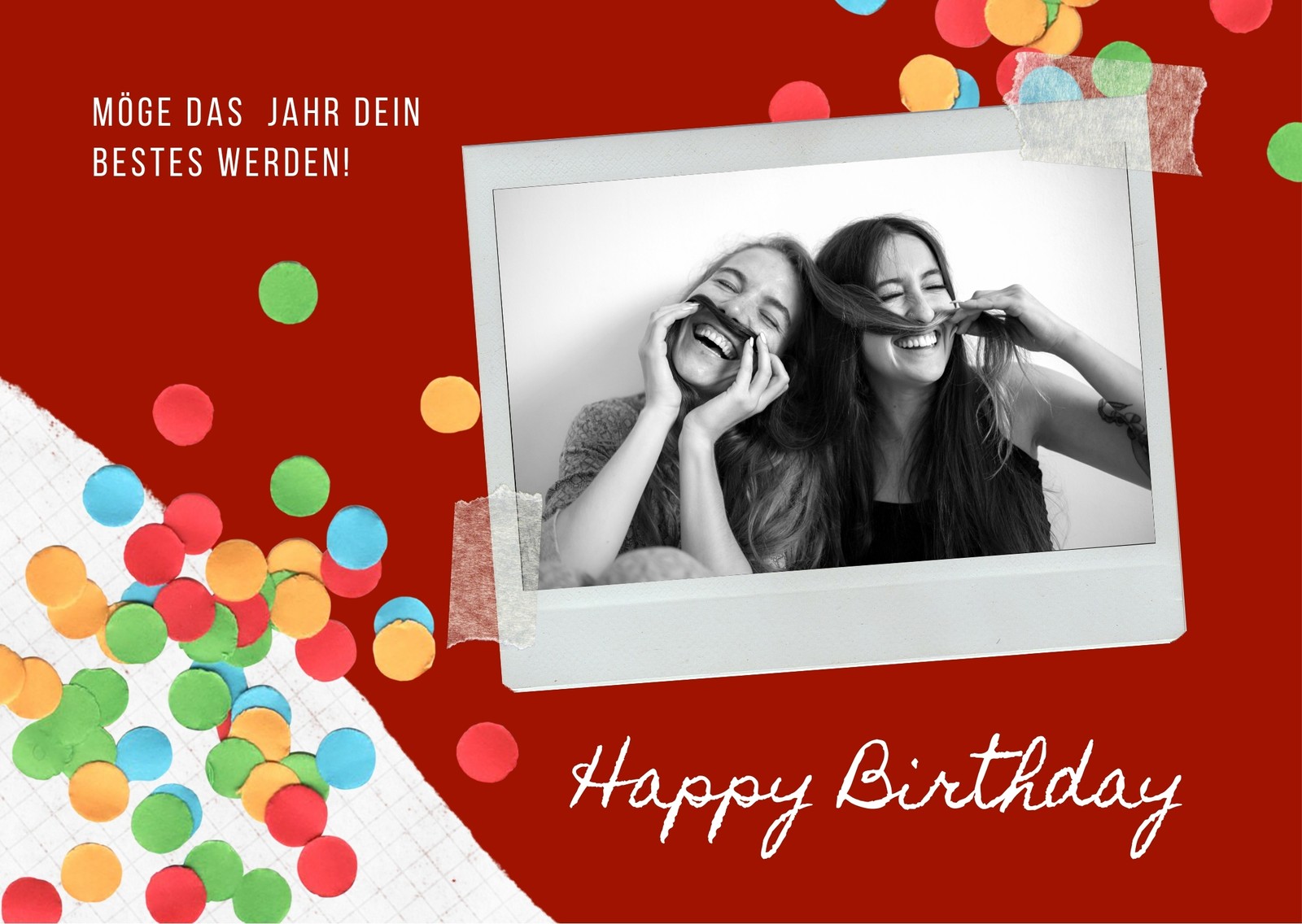 Rot Polaroid Modern Sammelalbum Allgemein Gruß Geburtstag Karte Rot Polaroid Modern Sammelalbum Allgemein Gruß Geburtstag Karte