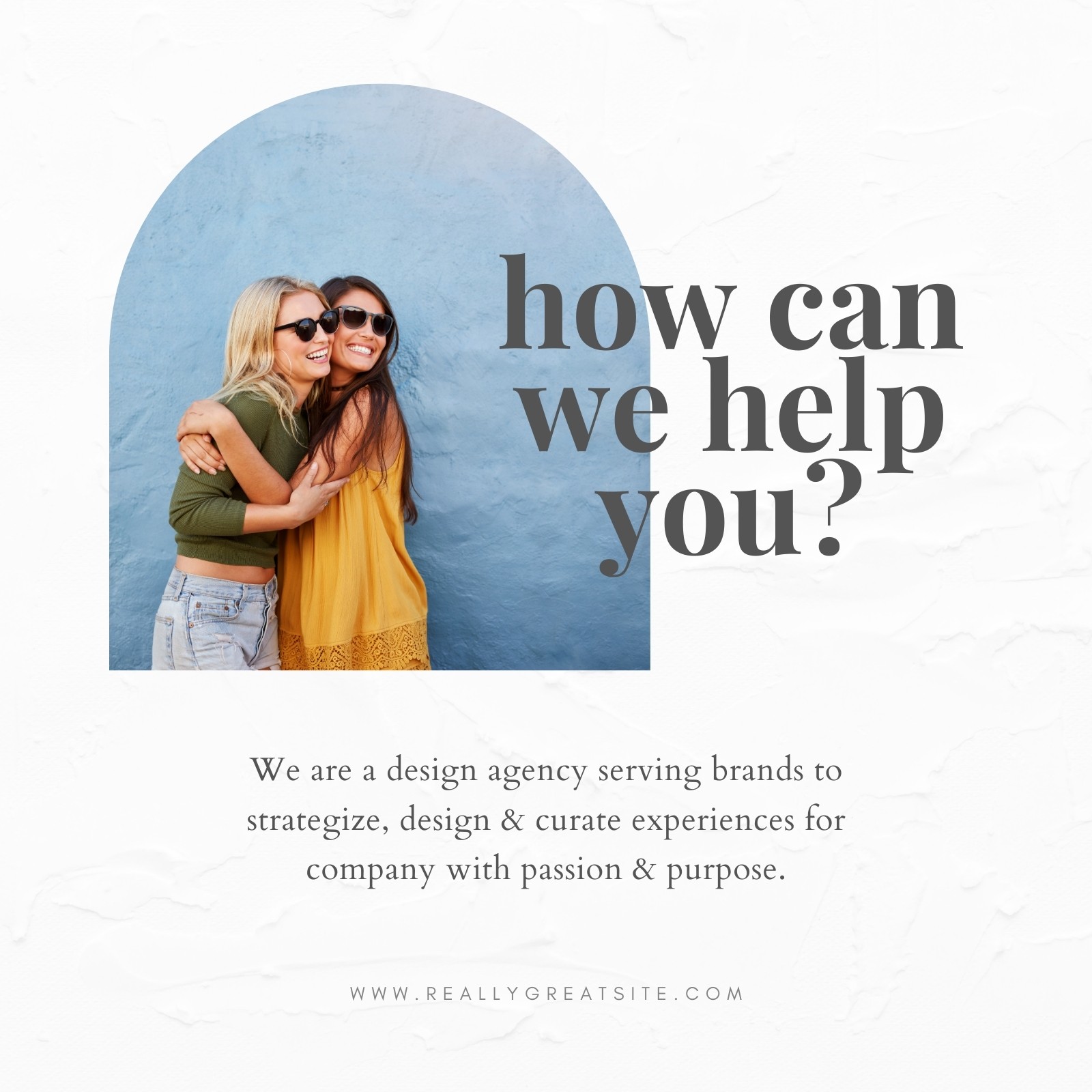 About Us | how can we help you? social media post