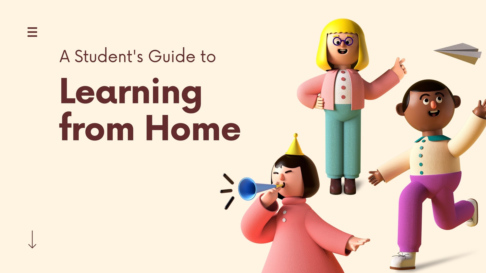 Colorful 3D Illustrated Remote Learning Video Presentation Colorful 3D Illustrated Remote Learning Video Presentation