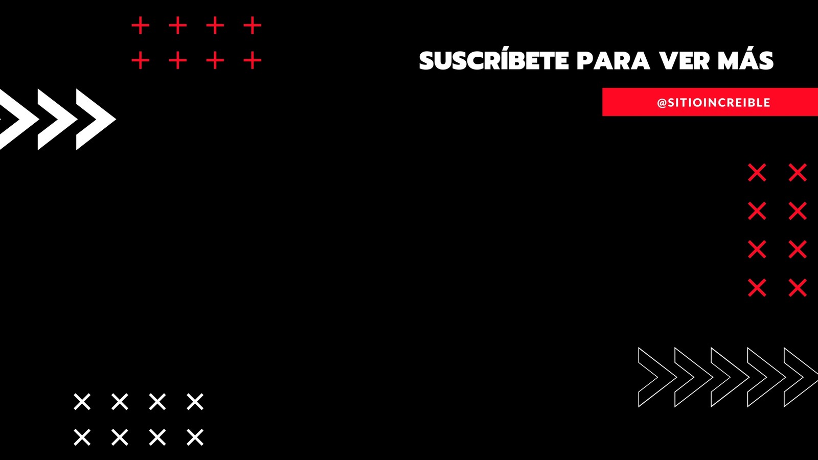 Rojo Blanco y Negro Maximalismo Moderno Deportes Outro de YouTube Rojo Blanco y Negro Maximalismo Moderno Deportes Outro de YouTube