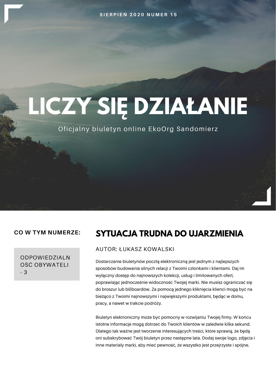 Biały z Obrazkami Tło Ogólny Biuletyn