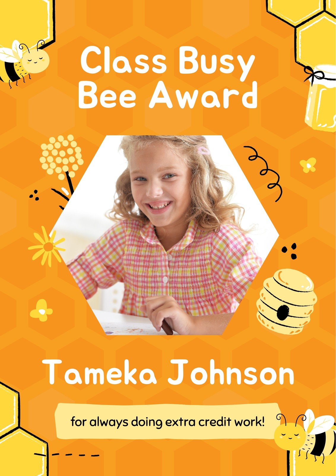 Yellow and Orange Bees Student Feature Classroom Poster Yellow and Orange Bees Student Feature Classroom Poster