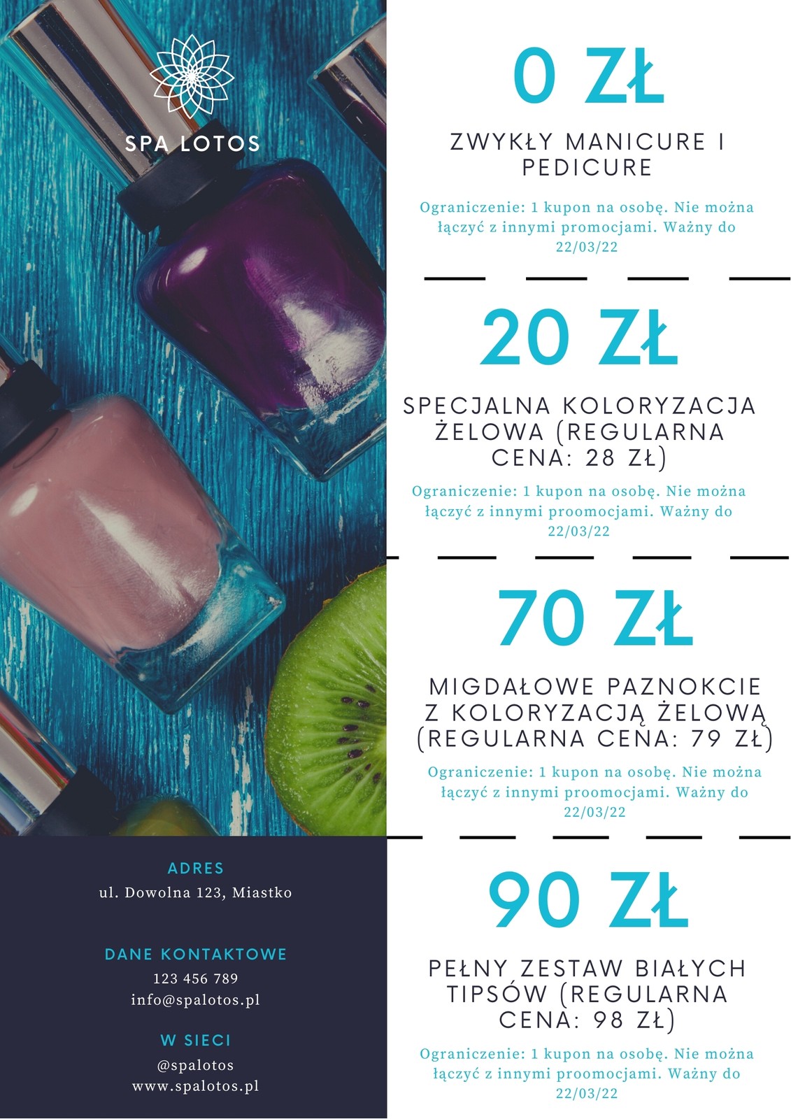 Niebieski Lakier Do Paznokci Nowoczesny Końcówka Spa Kupon Niebieski Lakier Do Paznokci Nowoczesny Końcówka Spa Kupon