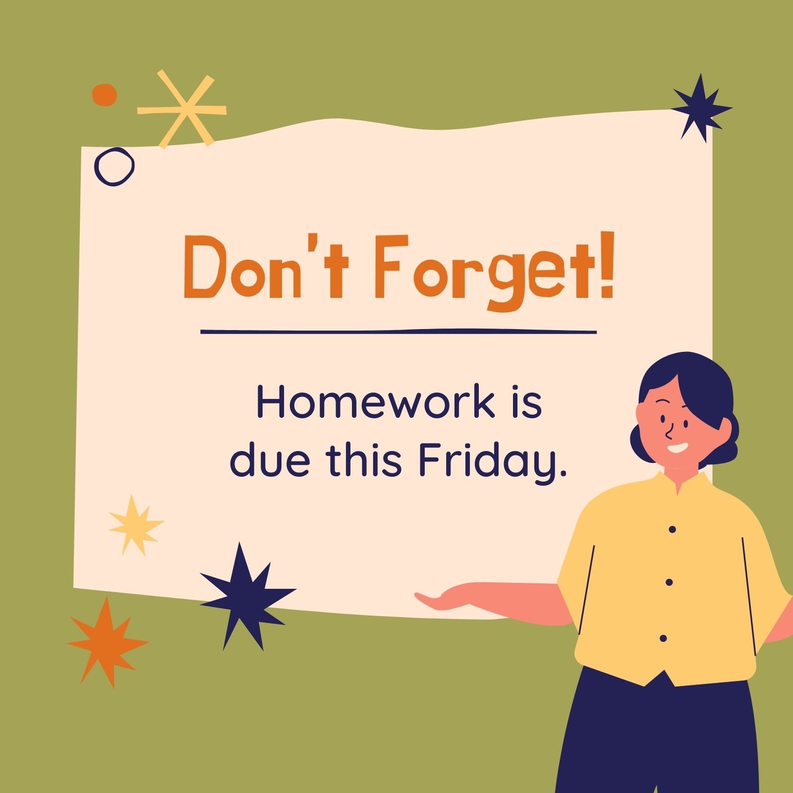 Playful Nature Classroom Announcement Playful Nature Classroom Announcement