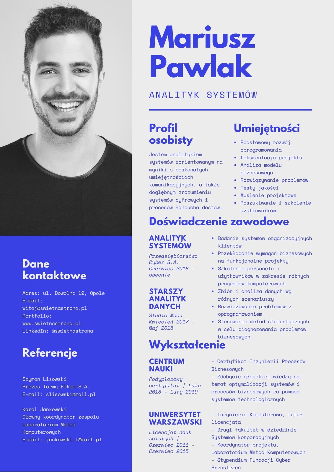 Nowoczesne CV Nowoczesne CV