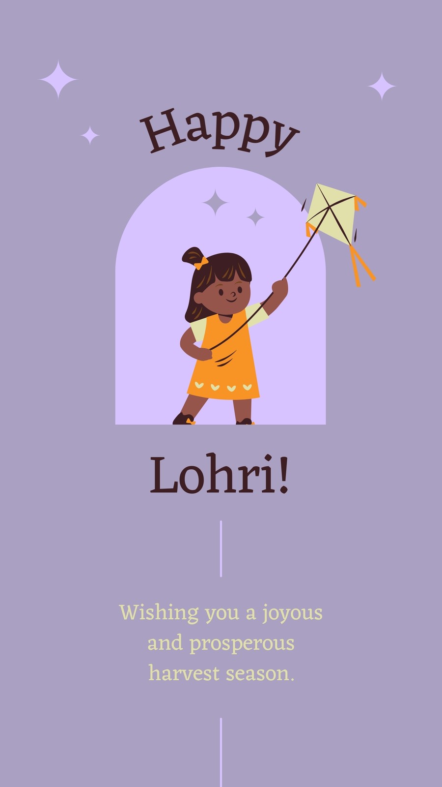 Purple Kite Geometric Lohri Festival Greeting Whatsapp Purple Kite Geometric Lohri Festival Greeting Whatsapp
