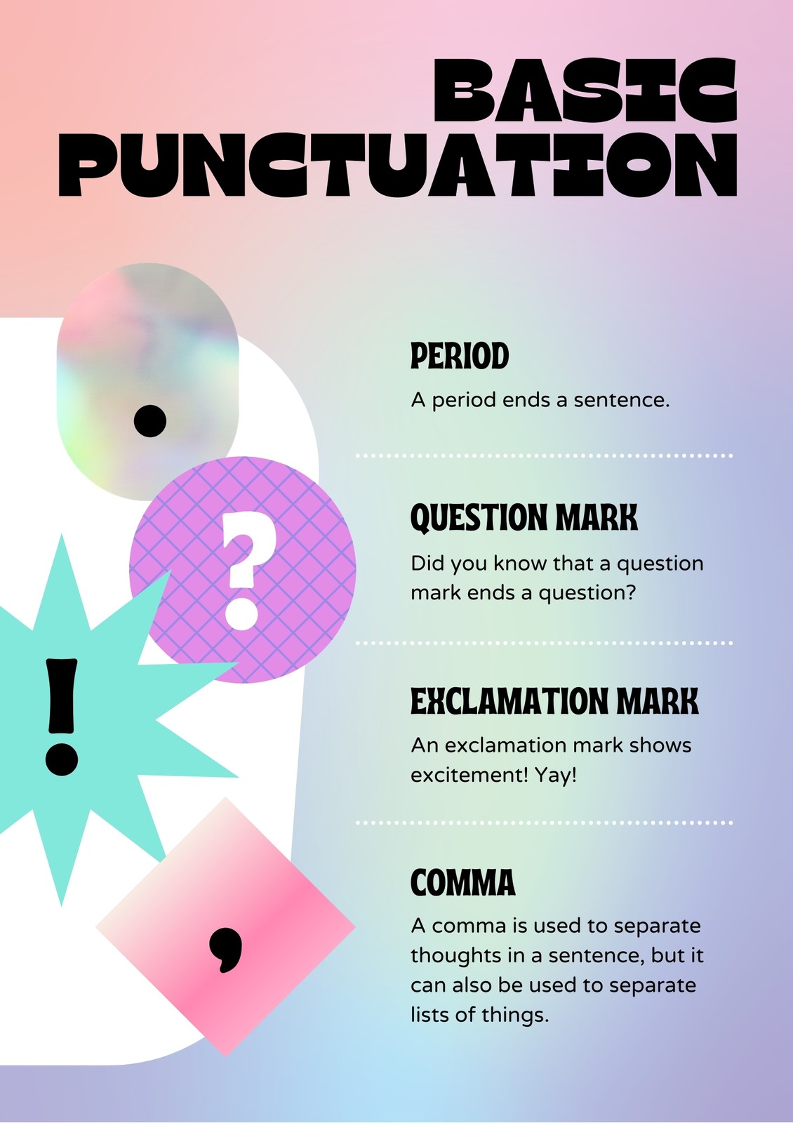 Punctuation Poster