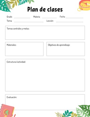 Plantillas de plan de clases de preescolar para editar | Canva