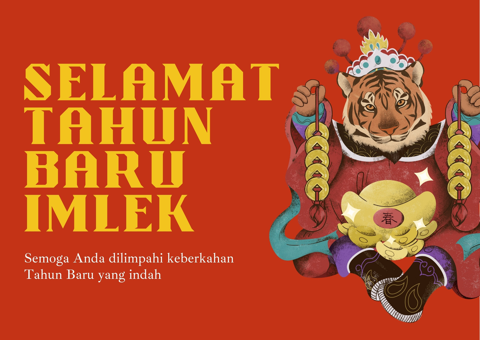 Kartu Tahun Baru Imlek Floral Merah Muda dan Merah Kartu Tahun Baru Imlek Floral Merah Muda dan Merah