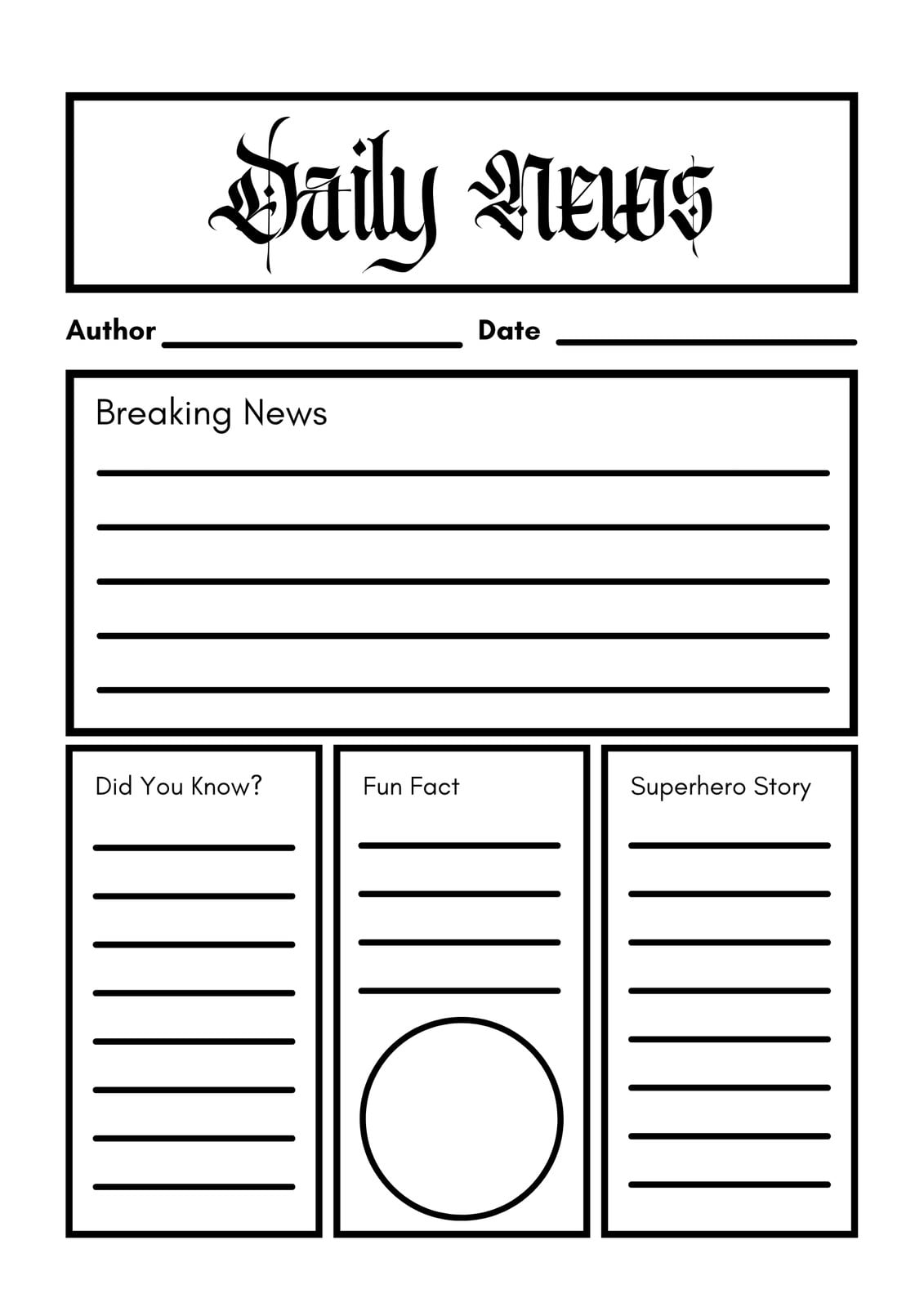 Page 5 - Free and customizable newspaper templates
