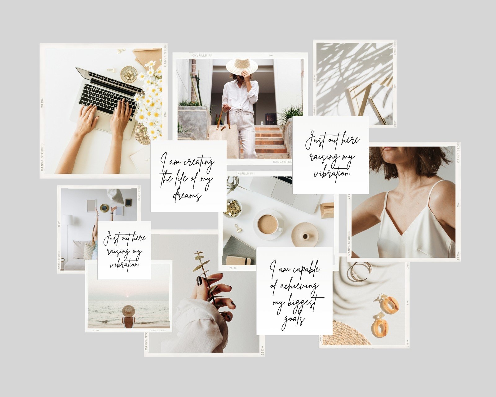 Modern Chic Mood board Vision Board Photo Collage Modern Chic Mood board Vision Board Photo Collage