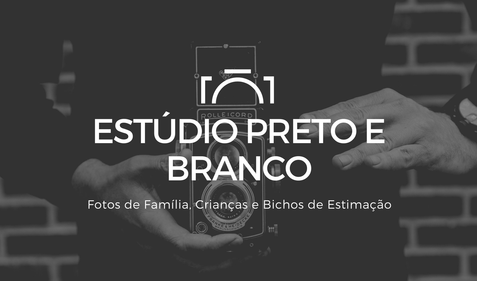 Preto e Branco de Fotógrafo Cartão de Visita Preto e Branco de Fotógrafo Cartão de Visita
